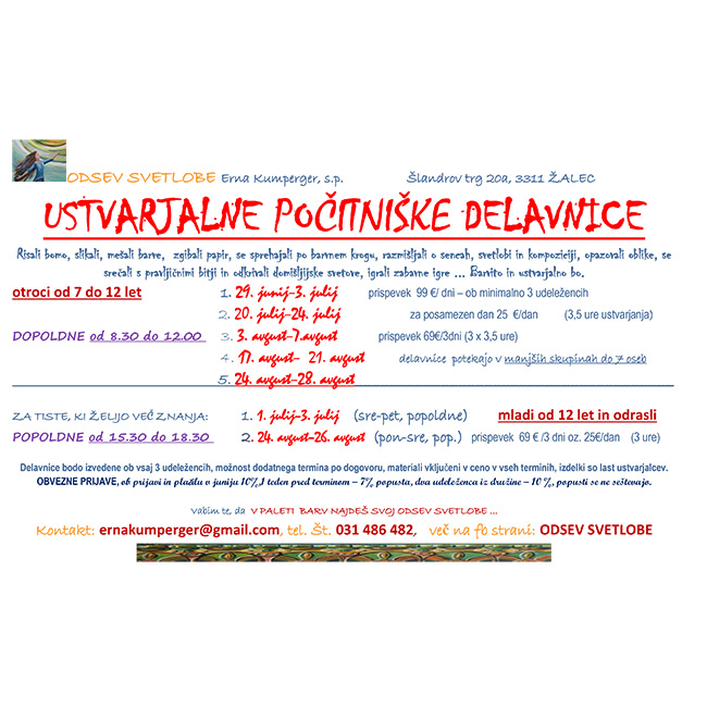 poletne delavnice 2026 poletne delavnice 2026